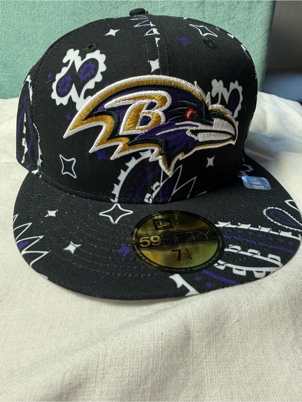 New Era Baltimore Ravens Black, Purple & Gold 59FIFTY Fitted Cap